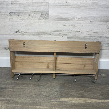 Decorative Wooden Wall Decor W/ Hooks