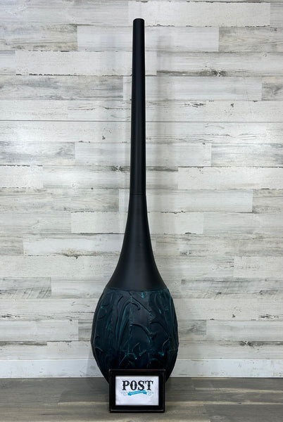 Tall Metal Vase Black