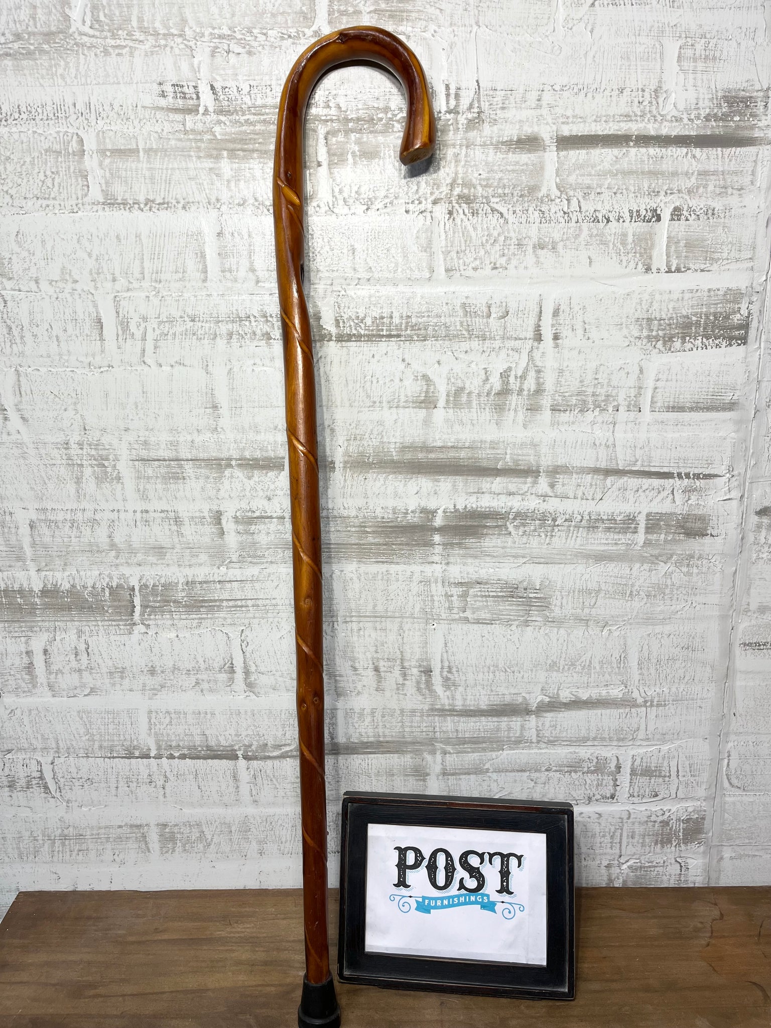 Hand Carved Wooden Cane