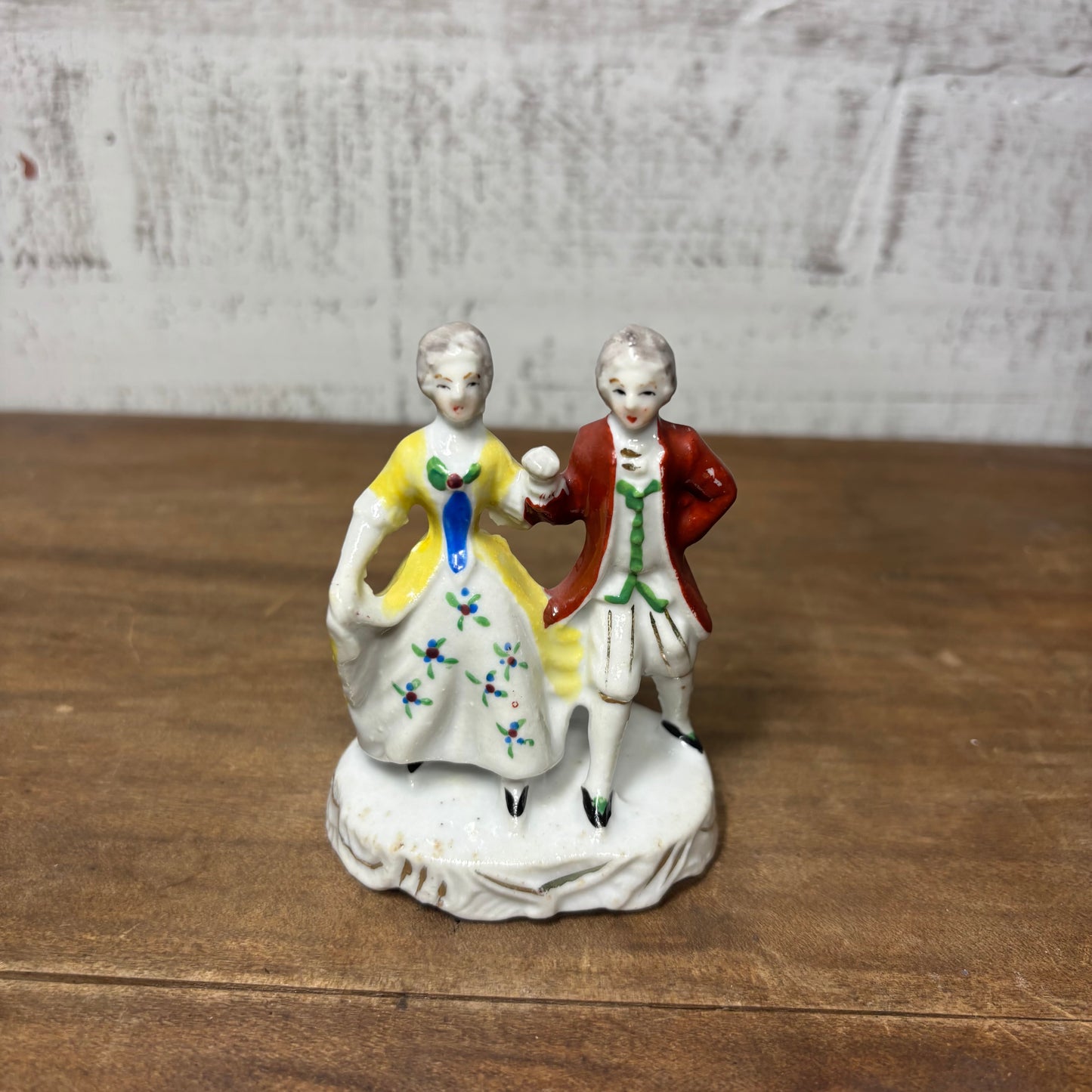 Vintage Man And Women Dancing Porcelain Figurine