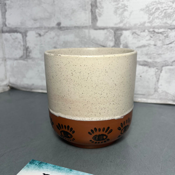 Ceramic Speckled Eye Pot