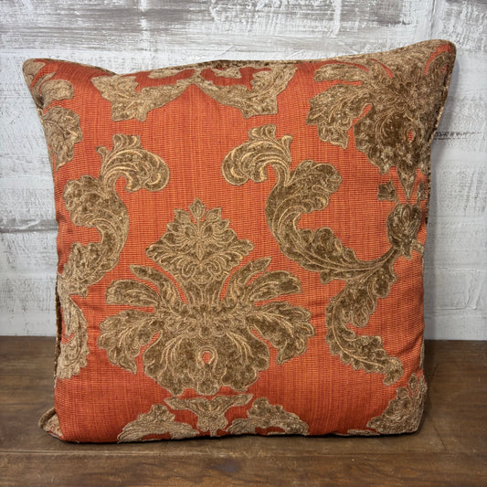 Pier 1 Burnt Orange Throw Pillow