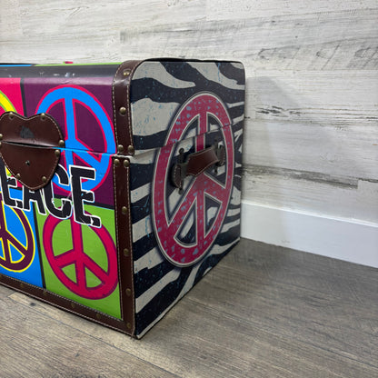 Peace Sign Keepsake Chest *No Latch*