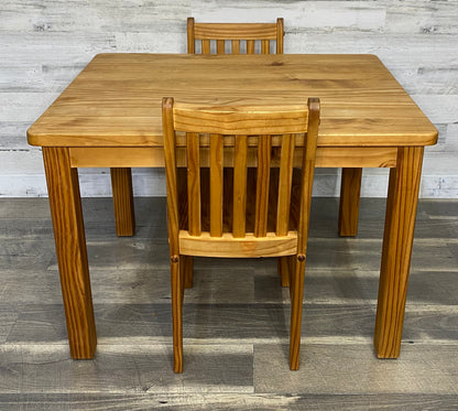 Kids Wood Table & 2 Chairs