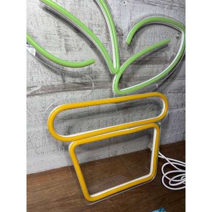 Potted Plant Neon Sign
