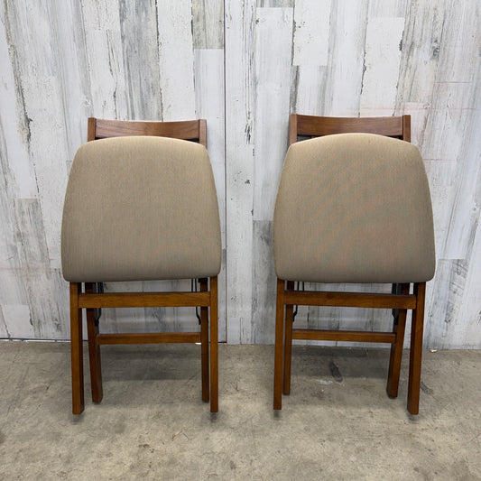 Set Of 2 Stakemore Co Folding Dining Chairs