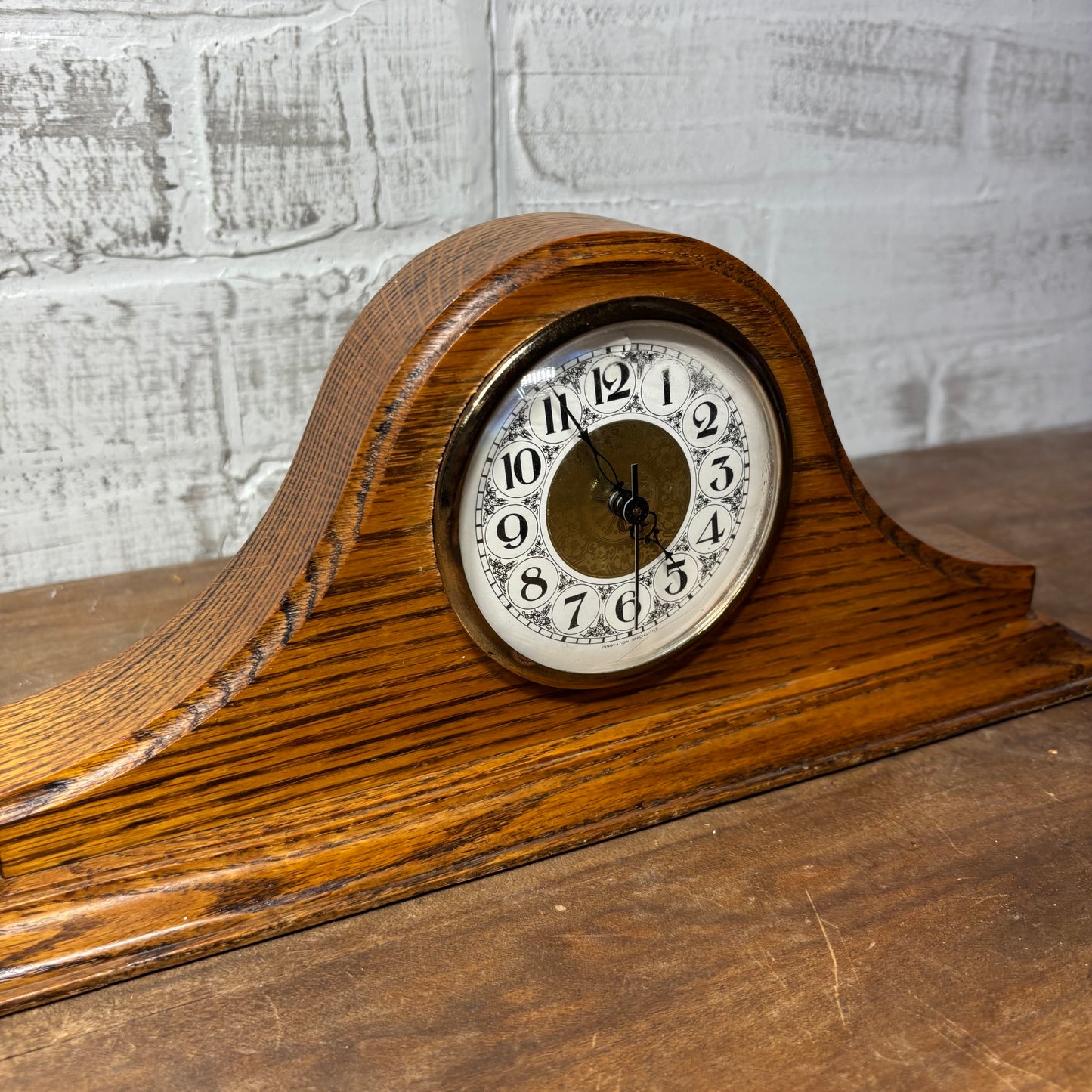 Vintage Wooden Mantel Clock