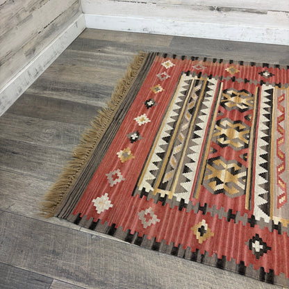 Vintage Turkish Kilim Wool Rug
