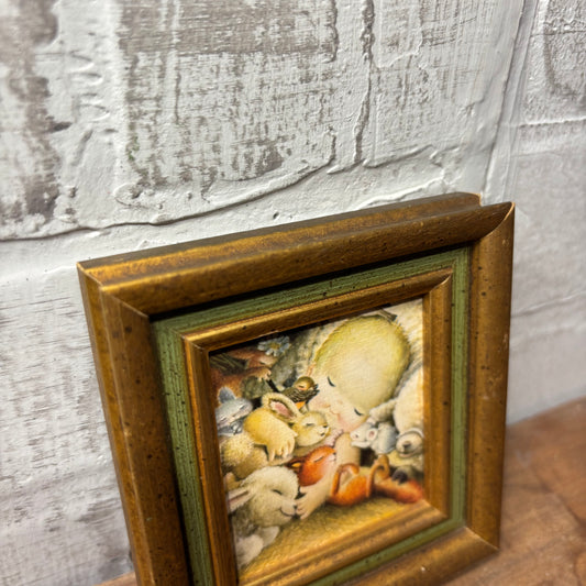 Vintage Juan Ferrándiz A Child’s Gentle Embrace Framed Picture