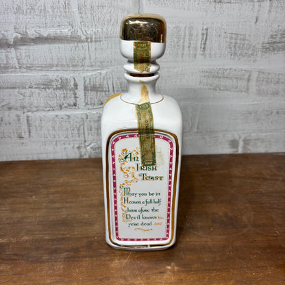 Vintage 1970 Old Fitzgerald Blarney Irish Decanter Bottle