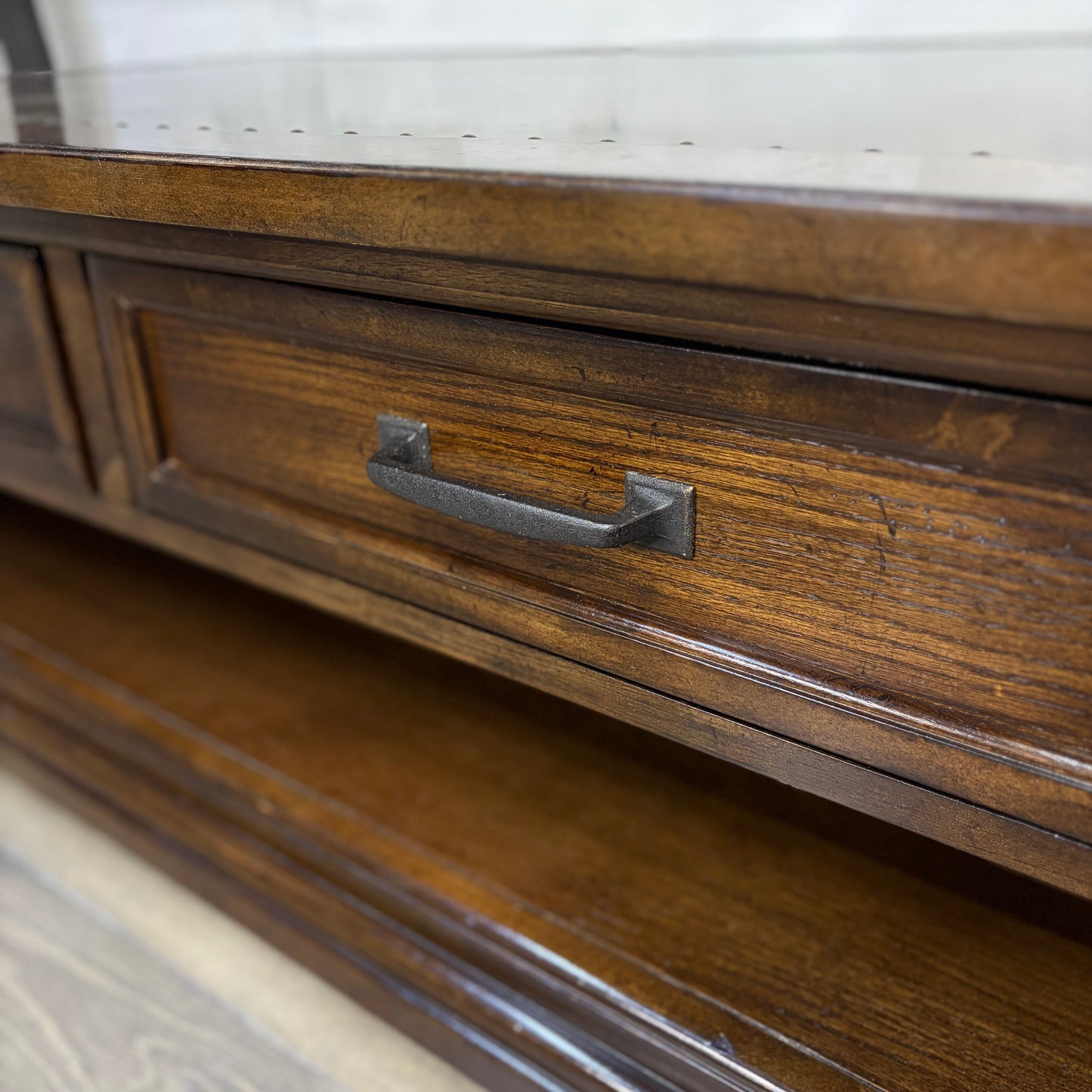 Rustic Coffee Table W/ Storage Drawers