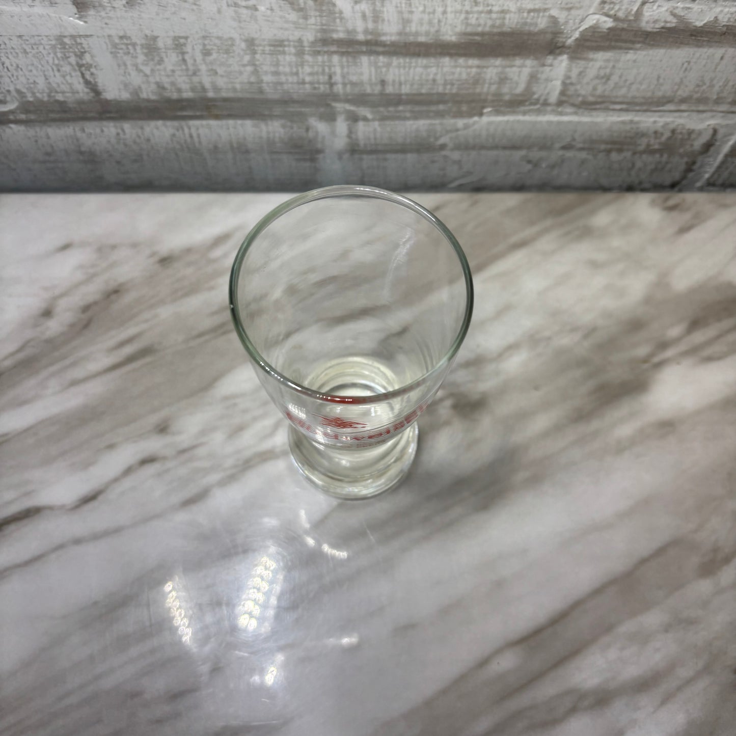 Vintage Budweiser Heavy Bottom Drinking Glass