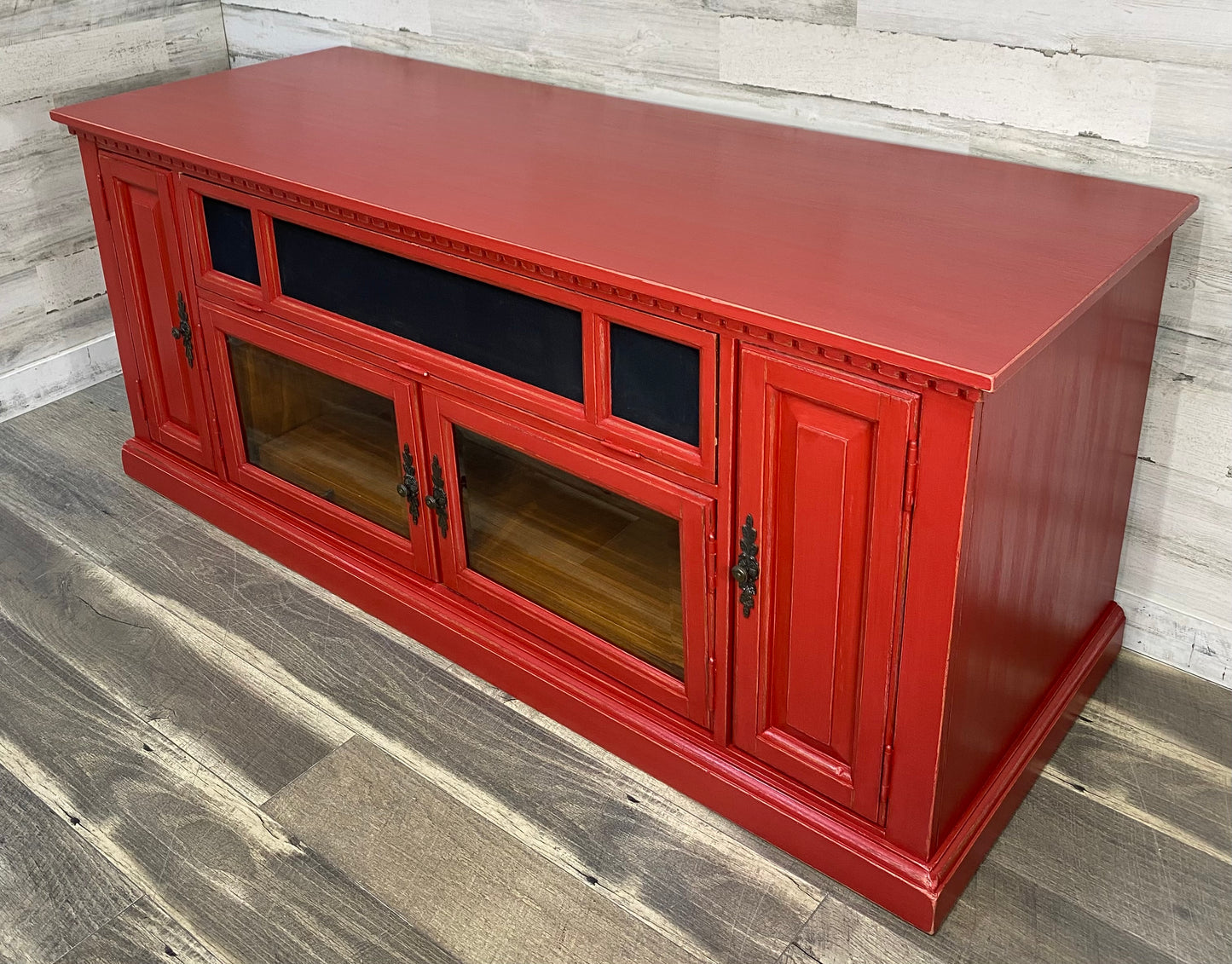 Rustic Red Tv Stand Entertainment Center