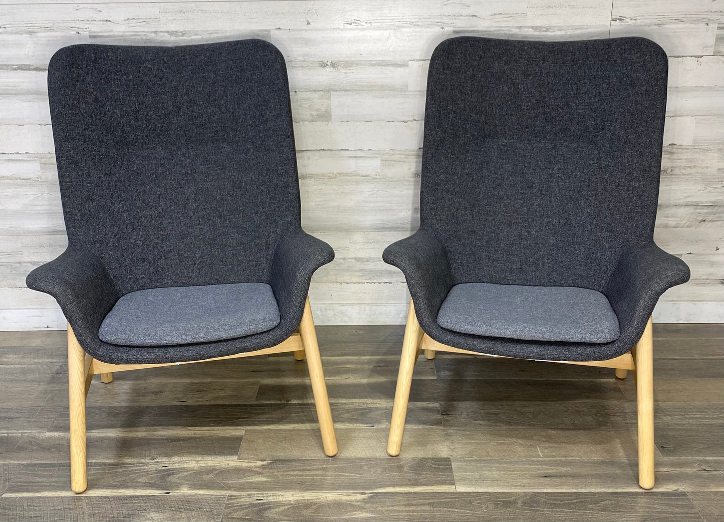 Gray Modern Arm Chairs Set Of 2