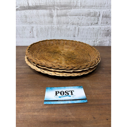 Boho Wicker Plate Wall Decor