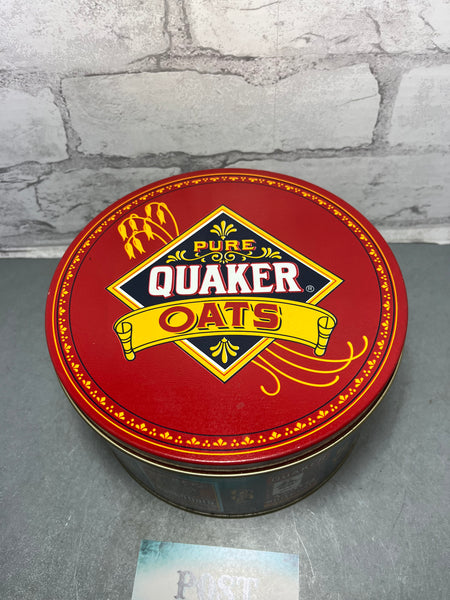 Vintage Quaker Oats Tin Can