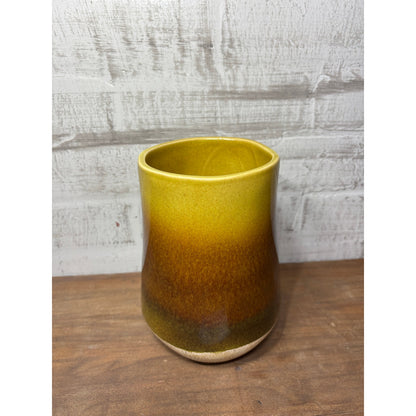 Ombré Glazed Clay Vase