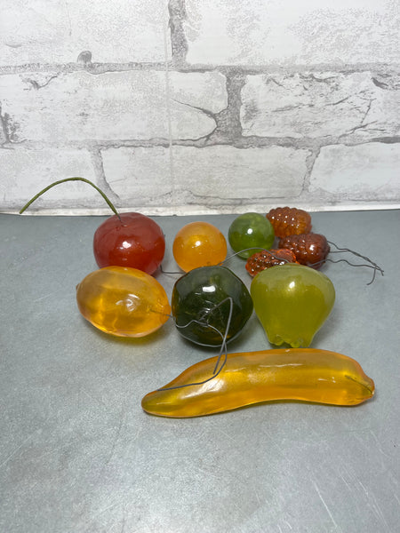 Vintage (10 Piece Set) Fake Decor Fruit