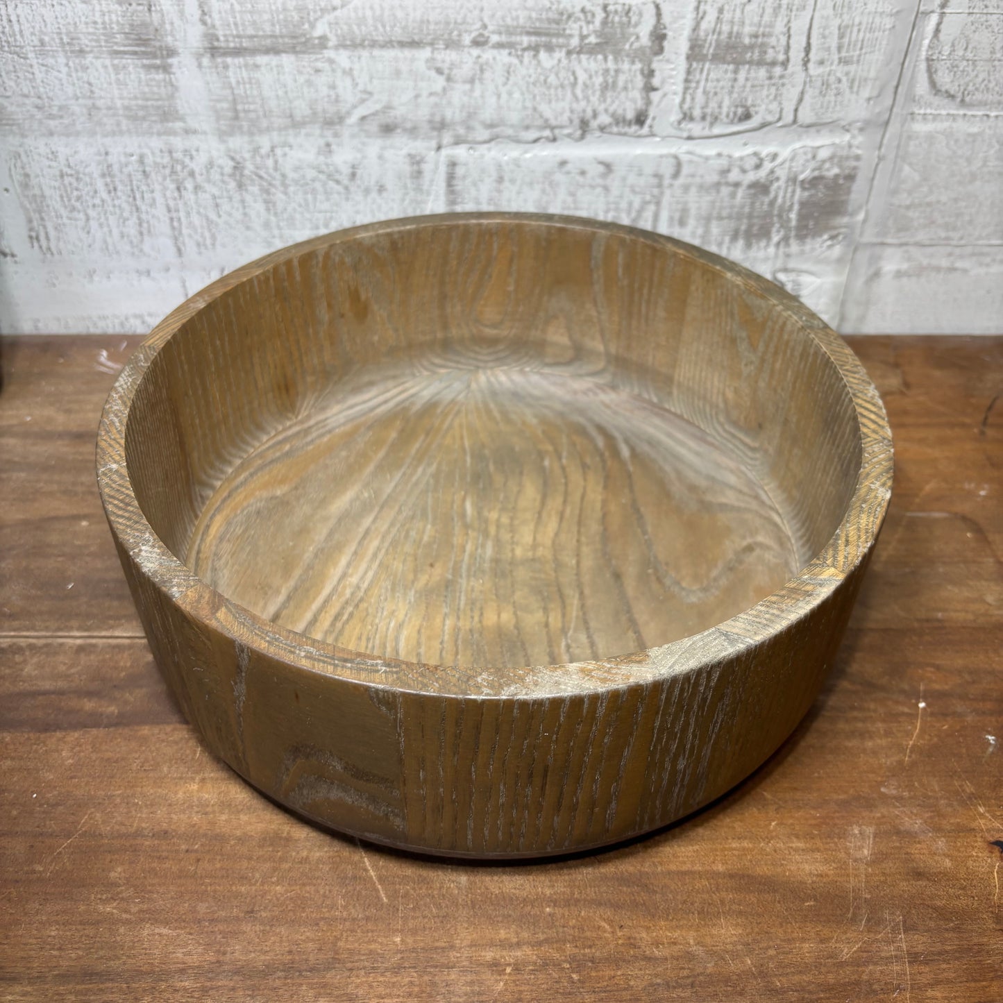 Round Wooden Bowl