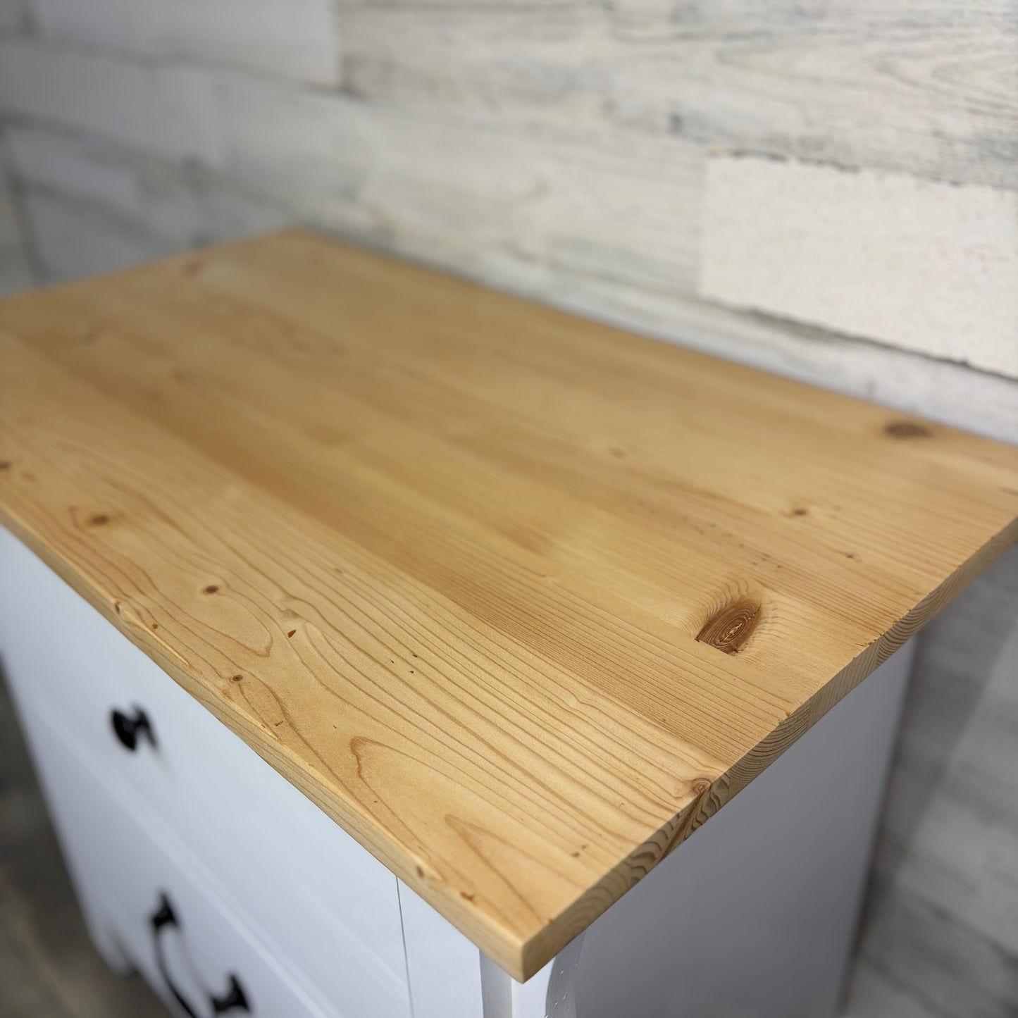White Refinished Nightstand