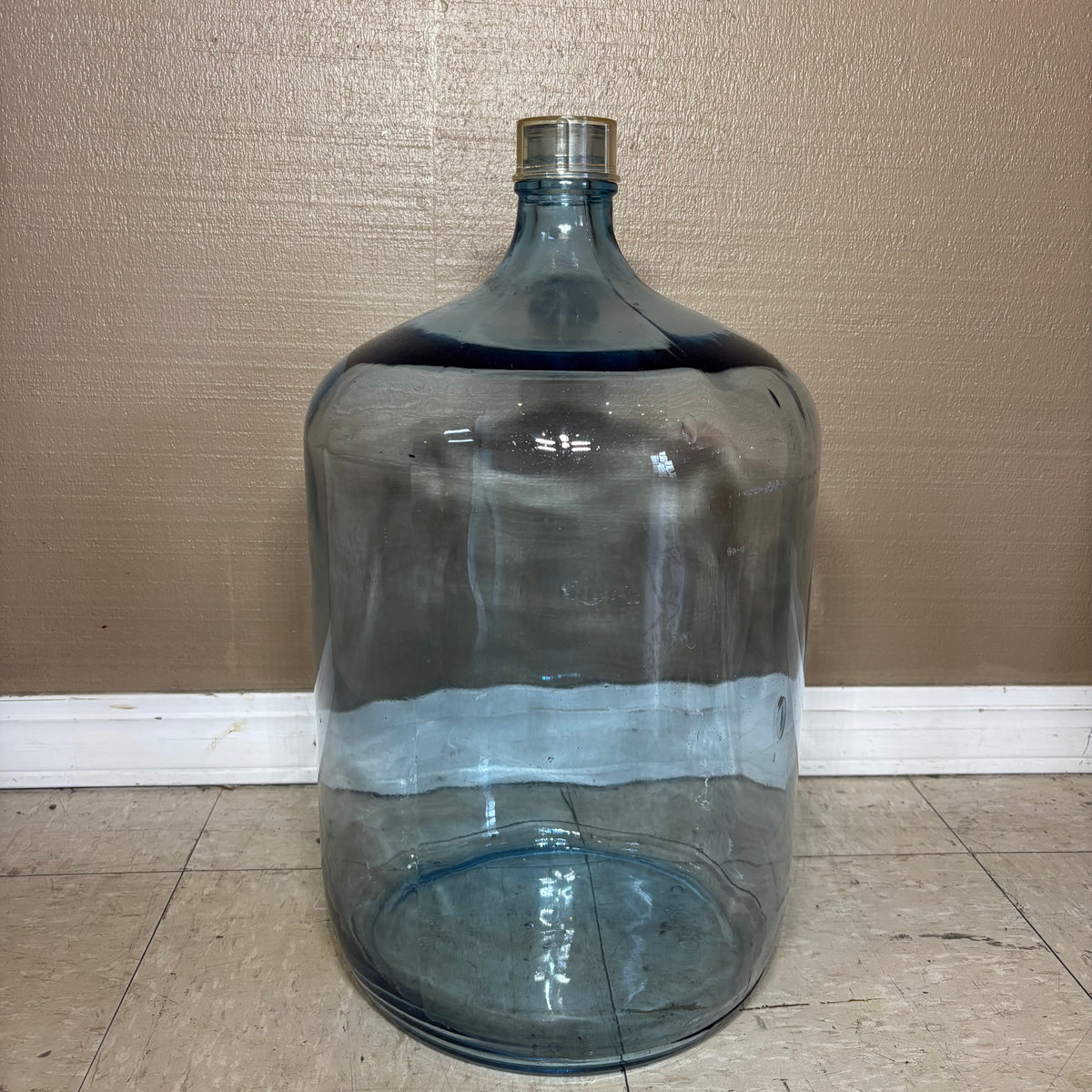Vintage Blue Tint Large Glass Jug