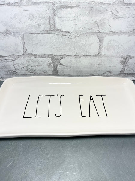 “Let’s Eat” Rae Dunn Serving Tray