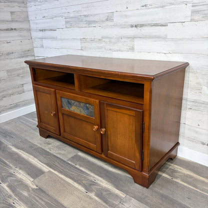 Wood & Stone Tv Stand