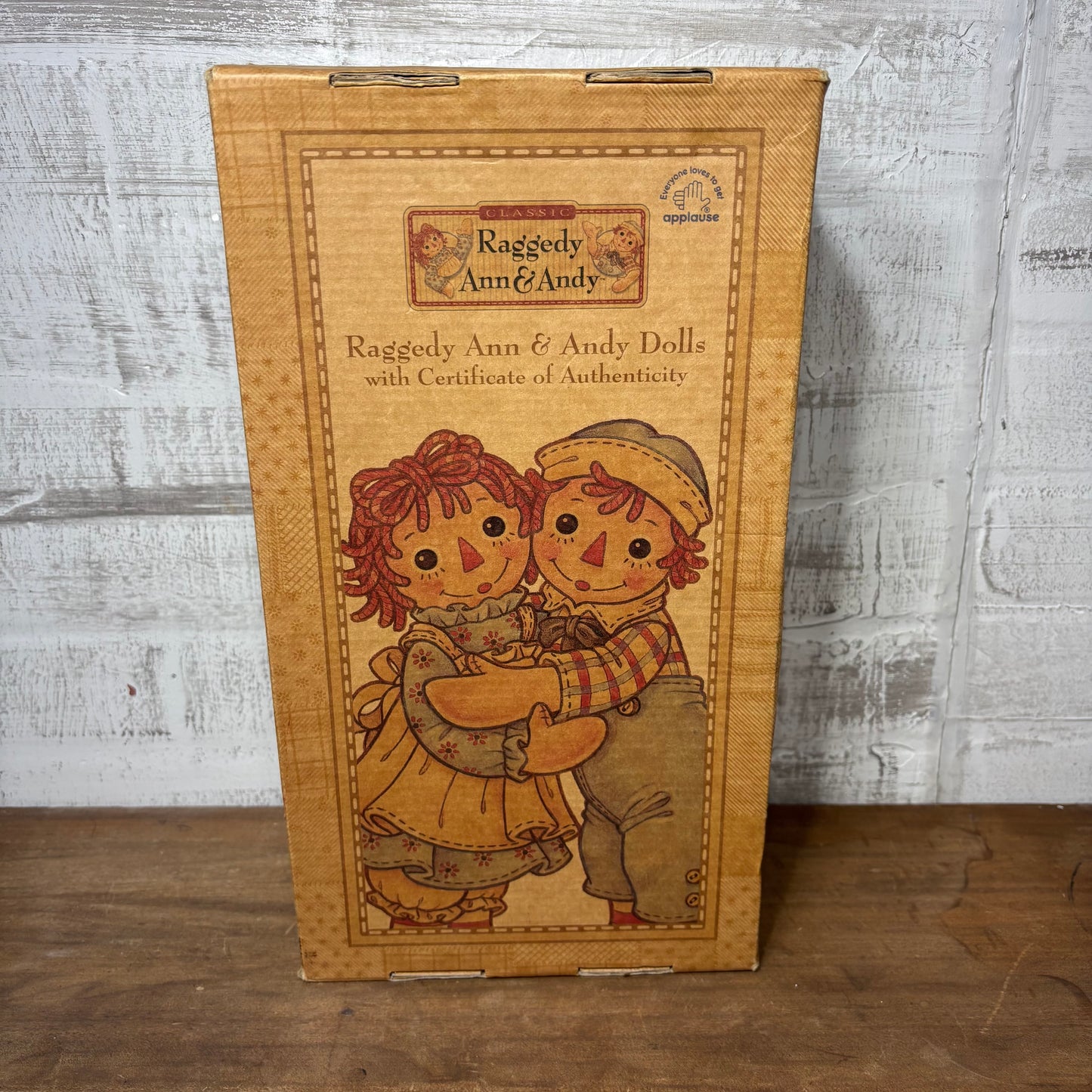 Raggedy Ann & Andy Dolls W/ Certificate Of Authenticity New In Box Set