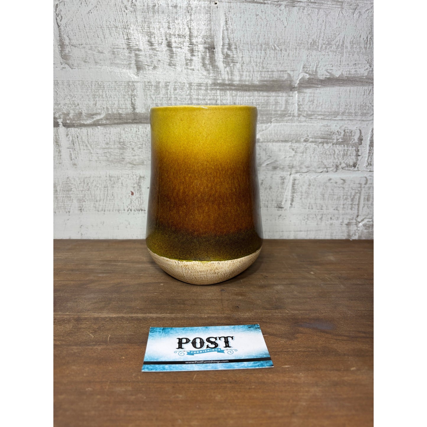 Ombré Glazed Clay Vase