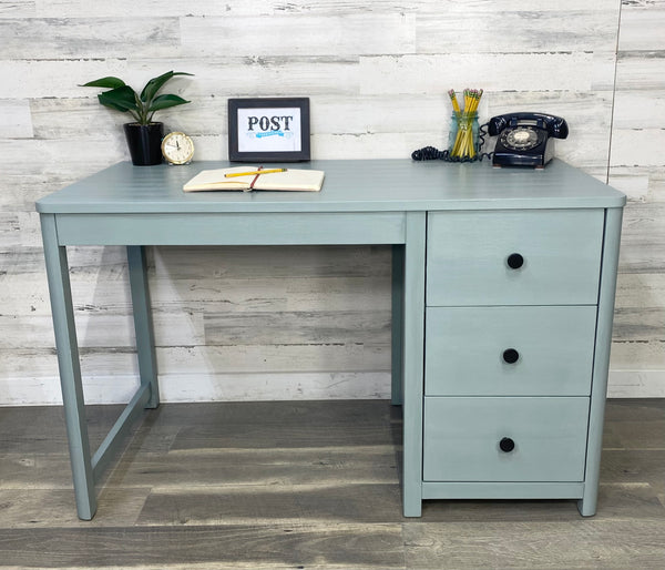 Blue Gray Modern Desk