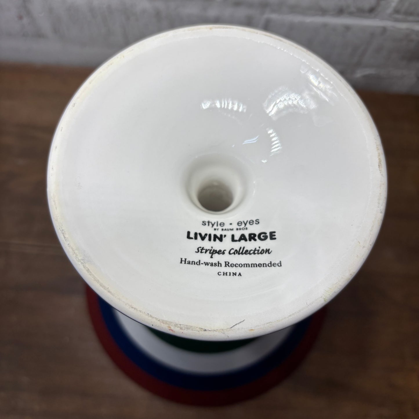 Large Oversized Painted Martini Glass