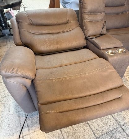 6pc Power Reclining Sectional Couch