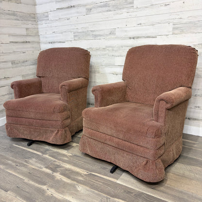 Set Of 2 Vintage Rocking/Swivel Chairs