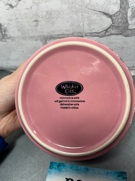 Whisker Kitty Paris Pink Cat Dish