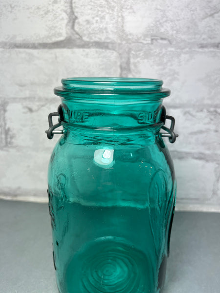 Vintage Ball Ideal Aqua Blue Mason Jar