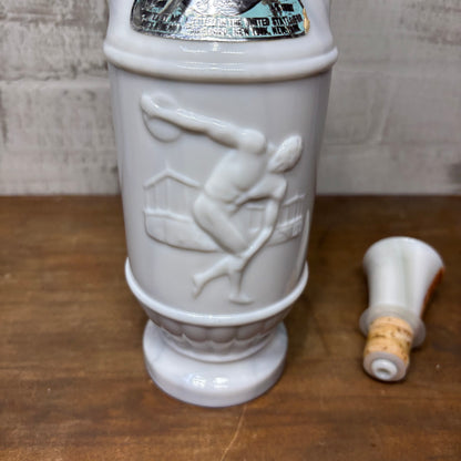 Vintage Jim Beam Marble Glass Discus Thrower Decanter