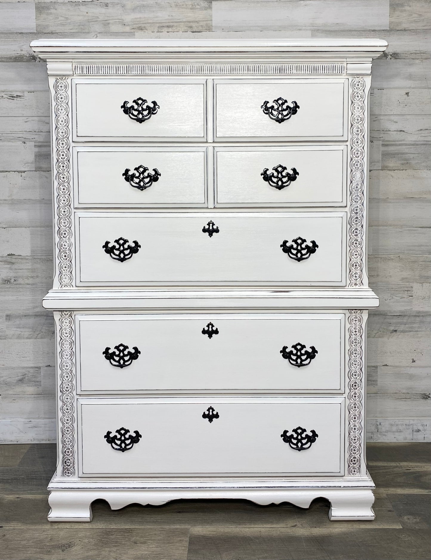 Tall White Farmhouse Dresser