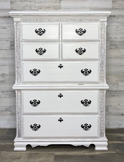 Tall White Farmhouse Dresser