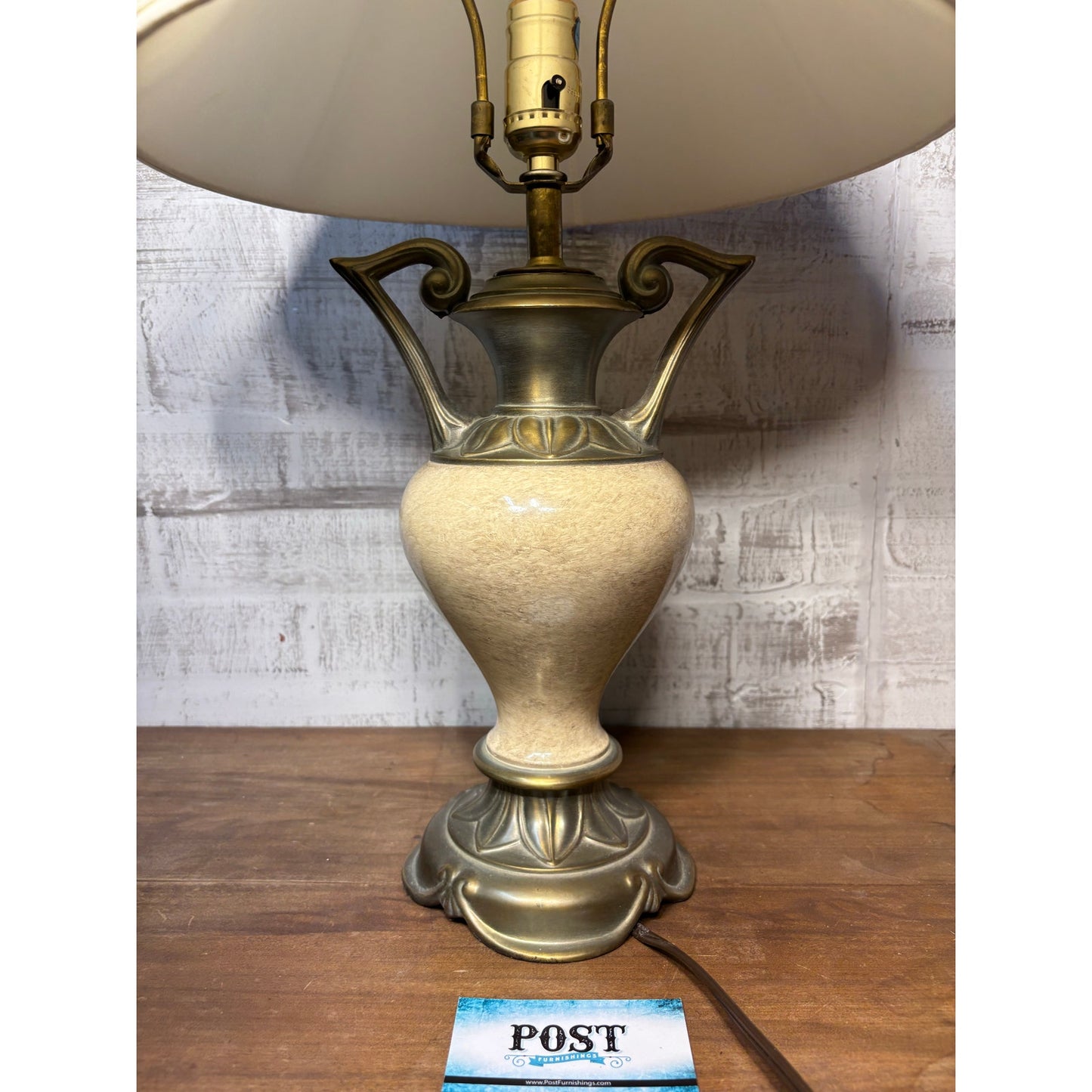 Classic Cream Porcelain Table Lamp