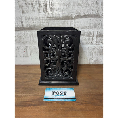 Cast Iron Black Enameled Utensil Holder