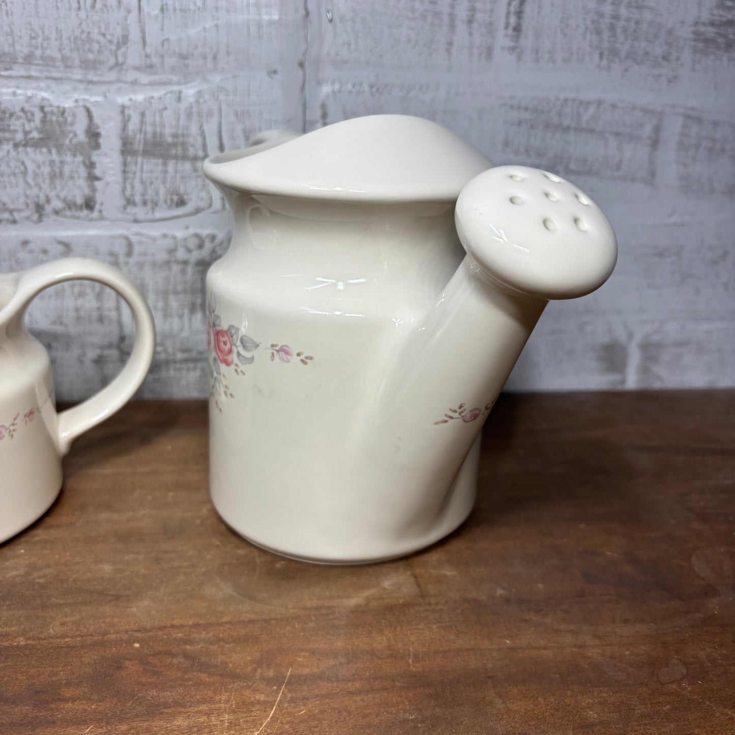 Vintage Pfaltzgraff Trousseau Water Can/ Creamer Pitcher Set