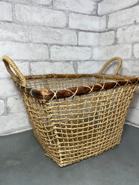 Mid Century Rope Basket