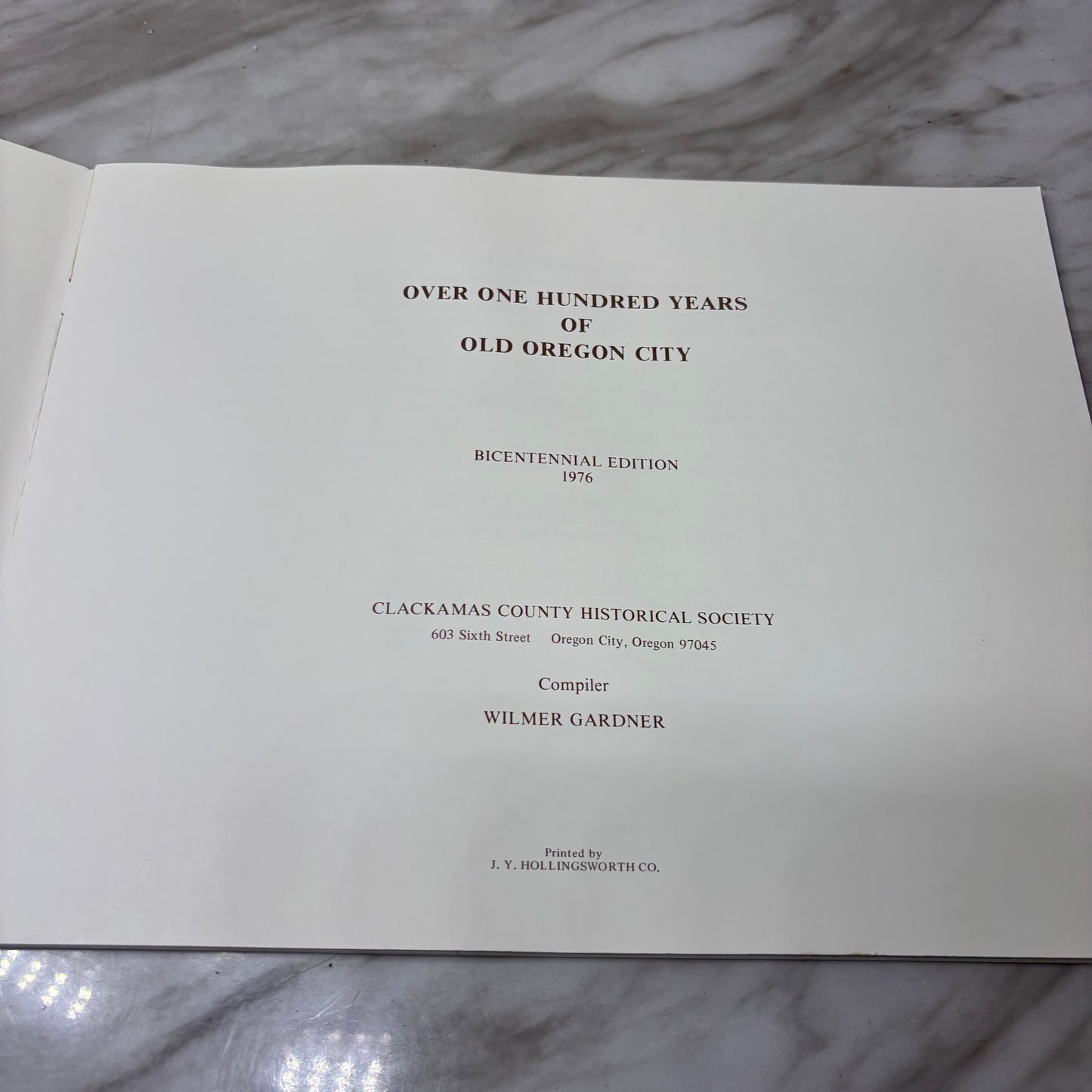 Historical Photo Booklet Old Oregon City