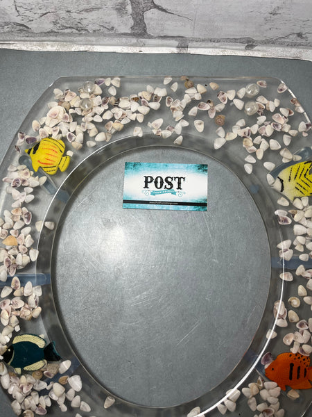 Vintage Seashell Fish Toilet Seat