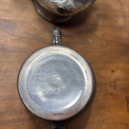 Vintage 1981 Britannia Metal Co. Silver Tea Set Of 4