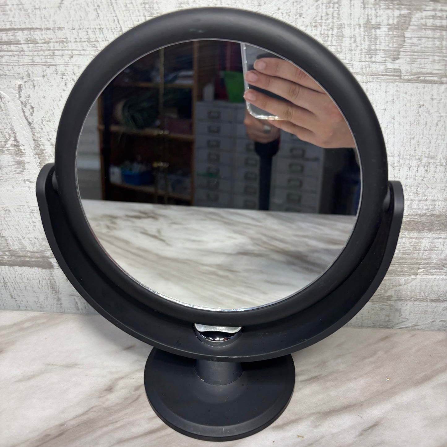 Dual-Sided Tabletop Makeup Mirror