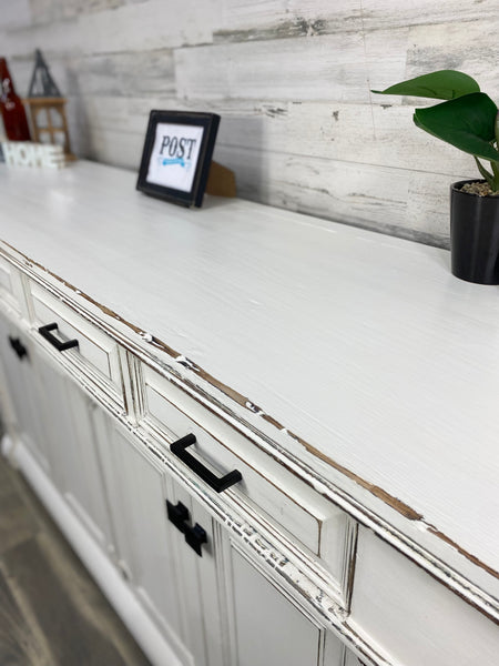 Rustic Farmhouse White Buffet