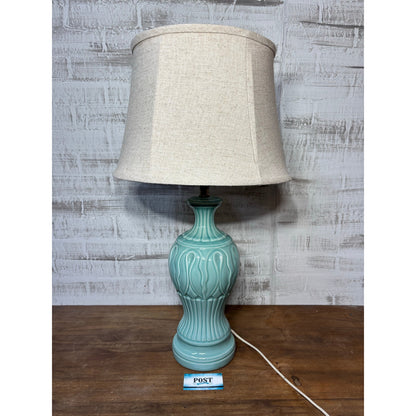 Blue Porcelain Textured Table Lamp