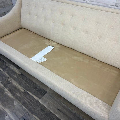 Modern Cream Tufted Sofa Couch
