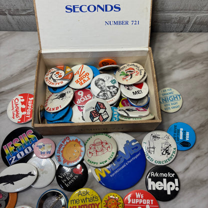 Vintage Metal Mixed Button Lot
